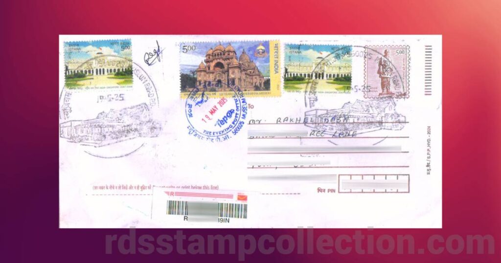 A travelled cover posted with permanent pictorial cancellation on date of issue