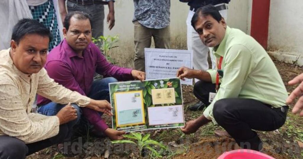 Plantation Program at Bhawanipatna (Odisha Postal Circle) during the Release of Special Cancellation on World Environment Day 2025