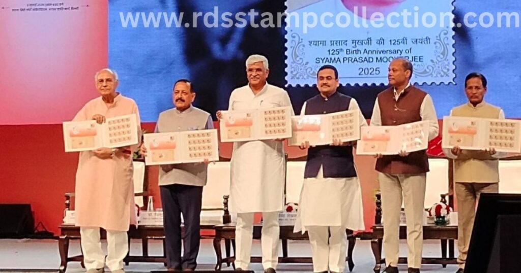 Unveiling of the stamp by Union Minister Gajendra Singh Shekhawat at Siri Fort Auditorium, New Delhi.