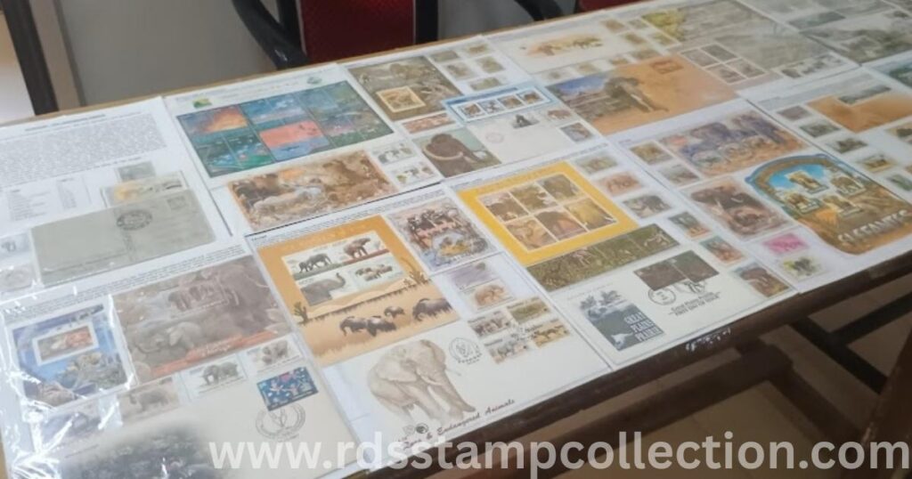Philatelic exhibits displayed during World Elephant Day 2025 celebrations at Athagarh Head Post Office