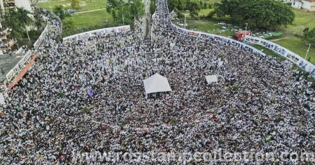 An unprecedented gathering in Guwahati during Zubeen Garg’s funeral, where nearly 10 lakh people came together to bid farewell to the People’s Artist-an unmatched public tribute to the “King of Humming.”